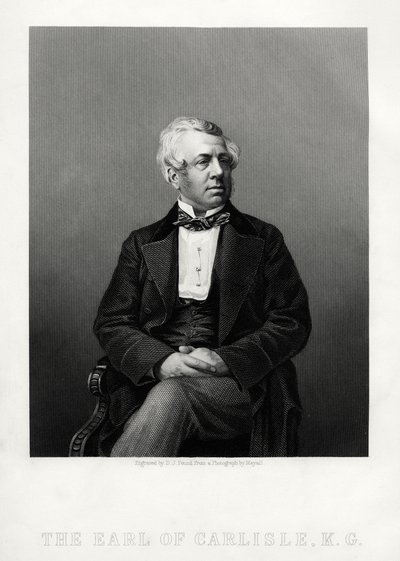 George William Frederick Howard, 7º Conde de Carlisle, político y estadista británico, c1880 de Daniel John Pound