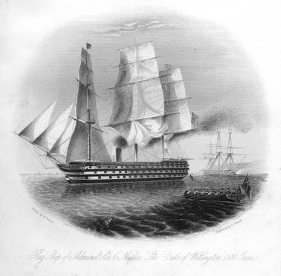 HMS Duque de Wellington, 1857 de Daniel John Pound
