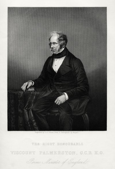 Henry John Temple, 3er Vizconde Palmerston, estadista británico, c1880 de Daniel John Pound