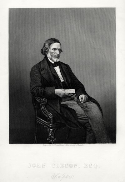 John Gibson, 1790-1866, escultor británico, c1880 de Daniel John Pound