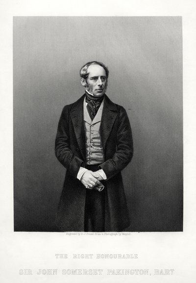 John Somerset Pakington, 1er Barón Hampton, político inglés, c1880 de Daniel John Pound