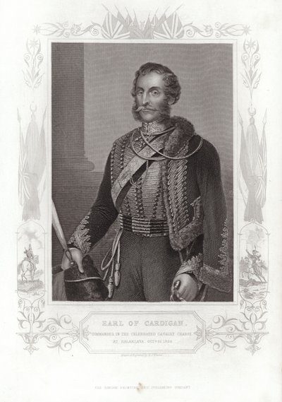 Retrato de James Brudenell, Conde de Cardigan (grabado) de Daniel John. Pound
