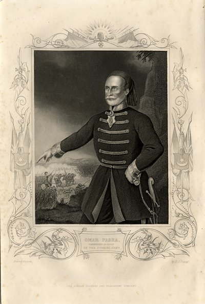 Retrato de Omar Pasha, 1856 de Daniel John Pound