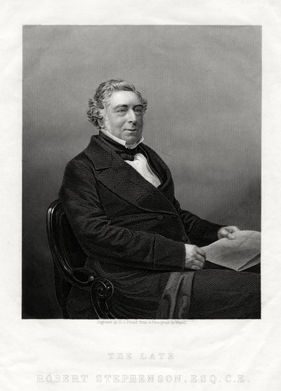 Robert Stephenson, ingeniero civil inglés de Daniel John Pound