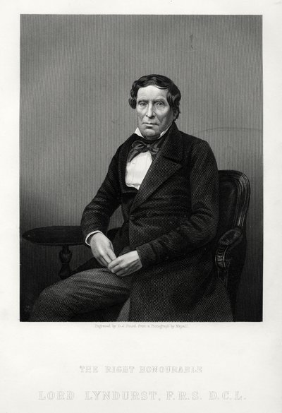 El Muy Honorable John Singleton Copley, Lord Canciller y político, c1880 de Daniel John Pound