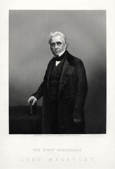 Thomas Babington Macaulay, poeta, historiador y político whig británico de Daniel John Pound