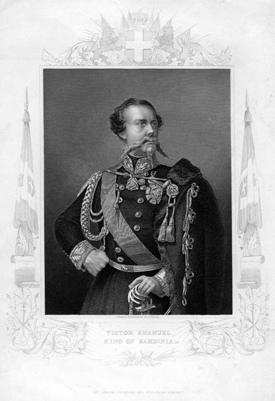 Víctor Manuel, Rey de Cerdeña, siglo XIX de Daniel John Pound