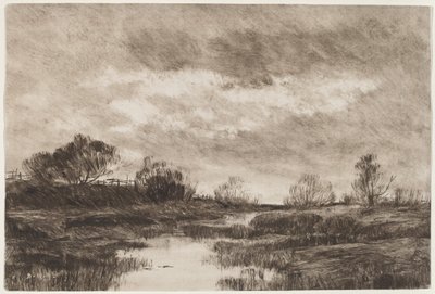 Un paisaje pastoral con un arroyo de Daniel Kotz