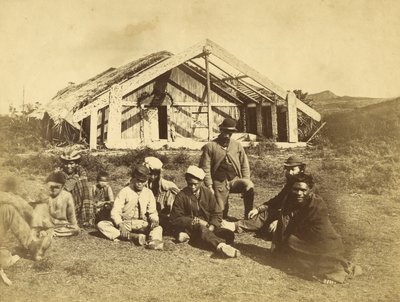 Casa Rununga Kowitis, Waioneo, Bahía de las Islas, c.1870 de Daniel Louis Mundy
