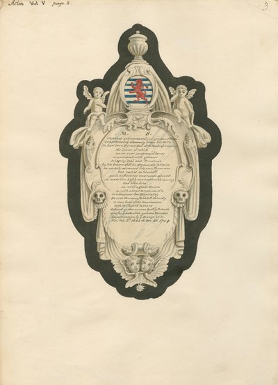 Conmemoración de Francis Stratford en la iglesia de Acton de Daniel Lysons
