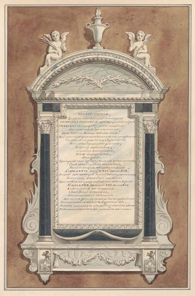 Monumento a Francis Phelips, de la iglesia de Sunbury de Daniel Lysons