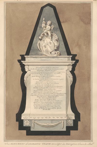 Monumento a George Tilson de la Iglesia de Hampton de Daniel Lysons
