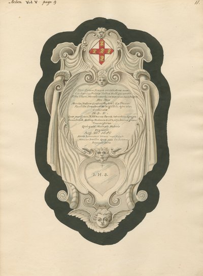 Monumento a H.S.E. de la Iglesia de Acton de Daniel Lysons