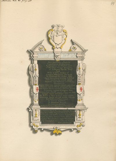 Homenaje a la Sra. Mary Green de Daniel Lysons