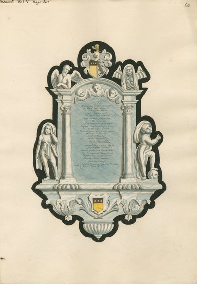 Monumento a Richard Taylor de la iglesia de Chiswick de Daniel Lysons