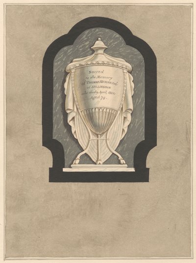 Monumento a Thomas Heming de la Iglesia de Hillingdon de Daniel Lysons