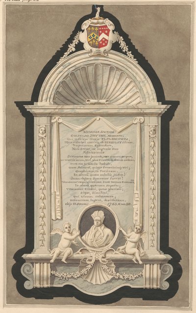 Monumento a William Smith de la iglesia de Cranford de Daniel Lysons