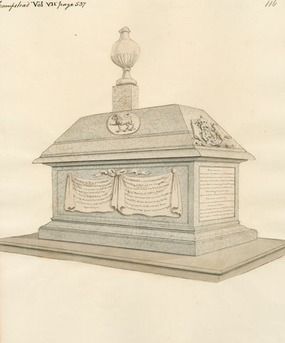 Nathaniel Lord Delamer y Henry y George Booth de Hampstead Church de Daniel Lysons