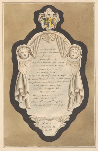 The Environs of London, Vol.II: Memorial a Anna Tilson de Hampton Church de Daniel Lysons