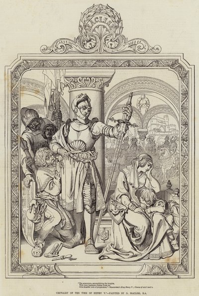 Caballería de la época de Enrique V de Daniel Maclise