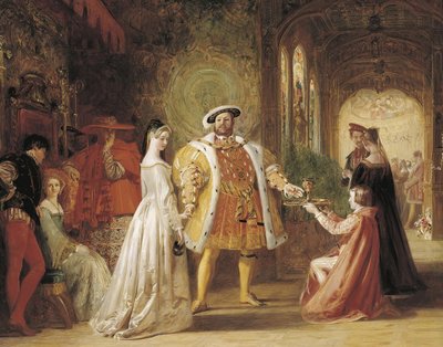 Primer encuentro de Enrique VIII y Ana Bolena de Daniel Maclise