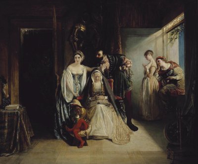 Francisco I y Diana de Poitiers de Daniel Maclise