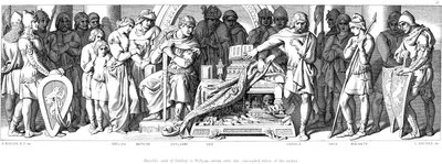 El rey Harold jura lealtad a Guillermo de Normandía de Daniel Maclise
