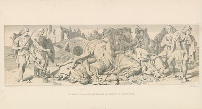 La muerte de Tostig y Harold Hardrada, después de la batalla de Stamford Bridge de Daniel Maclise