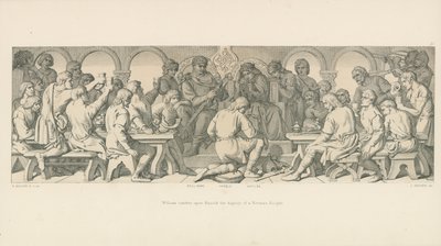 Guillermo confiere a Harold la dignidad de caballero normando de Daniel Maclise