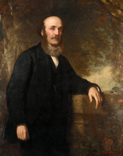 Retrato de Peter Denny (1821-1895), constructor naval y armador de Dumbarton (Escocia). Óleo sobre lienzo de Daniel Macnee