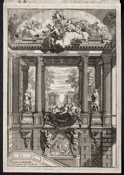 Escalera en el Palacio de Voorst en Holanda de Daniel Marot