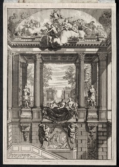 Staircase at the Palace of Voorst in Holland de Daniel Marot