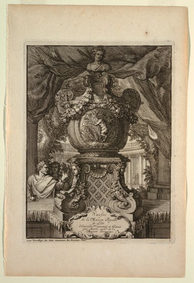 Página de título, Vasses de la Maison Royalle de L