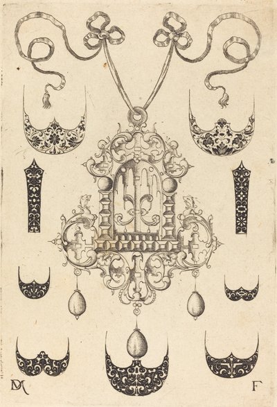 Colgante Rodeado por Siete Escudos y Dos Bandas Ornamentales de Daniel Mignot