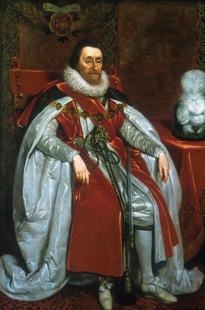 Jacobo I, Rey de Inglaterra y Escocia, 1621 de Daniel Mytens