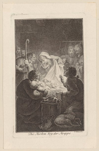 Adoración de los pastores de Daniel Nikolaus Chodowiecki