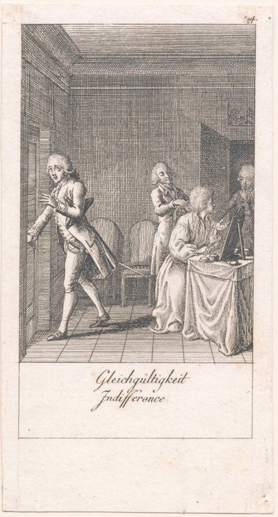 Motivos para el matrimonio y sus consecuencias. Bl. 4 de Daniel Nikolaus Chodowiecki