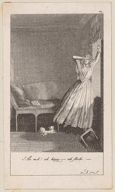 Lámina 12 de la «Aeneide» de Blumauer de Daniel Nikolaus Chodowiecki