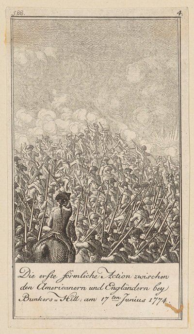 Lámina 4 de la serie para el ensayo «La historia de la revolución de América del Norte», de M. C. Sprengel. de Daniel Nikolaus Chodowiecki