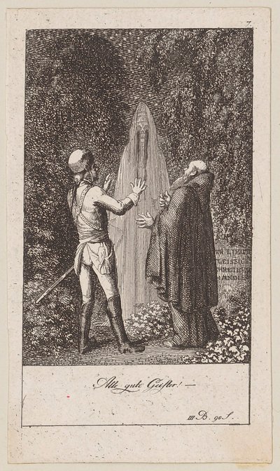 Lámina 7 para la "Eneida" de Blumauer de Daniel Nikolaus Chodowiecki