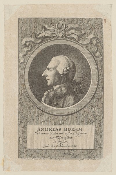Retrato de Andreas Boehm de Daniel Nikolaus Chodowiecki