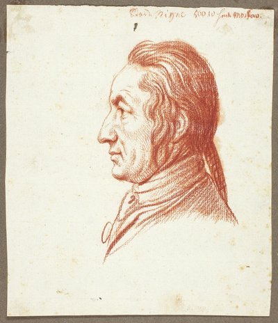 Retrato Cabeza de hombre de perfil de Daniel Nikolaus Chodowiecki