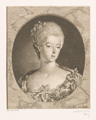 Retrato de Guillermina de Prusia de Daniel Nikolaus Chodowiecki