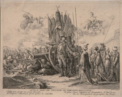 Príncipe Alexander Mikhaylovich Golitsyn en el Asedio de la Fortaleza de Khotyn 1769 de Daniel Nikolaus Chodowiecki