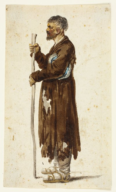 Campesino ruso de Daniel Nikolaus Chodowiecki