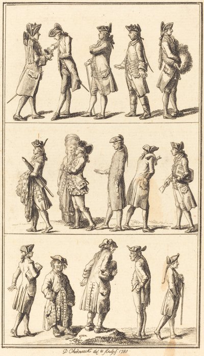 Sirvientes de Daniel Nikolaus Chodowiecki