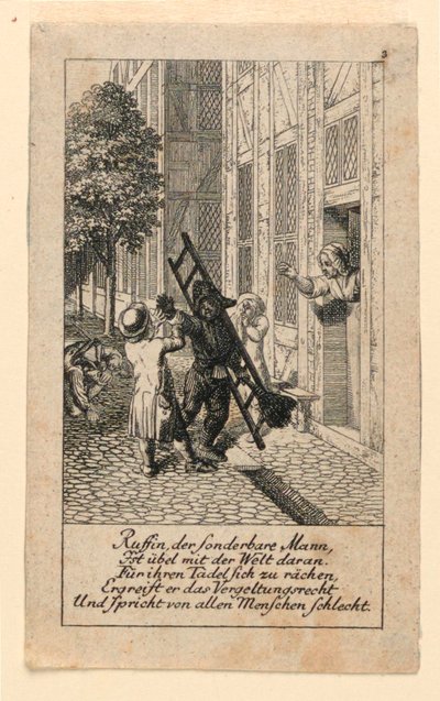 La Retaliación, Ilustración para "Königl: Grosbrit [anische] Genealogischer Kalender auf das 1780 Jahr Lauenberg bey J.G. Berenberg" de Daniel Nikolaus Chodowiecki