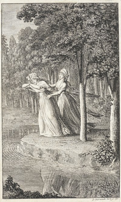 Portada para la «Revista mensual para damas de Leipzig de 1794» de Daniel Nikolaus Chodowiecki