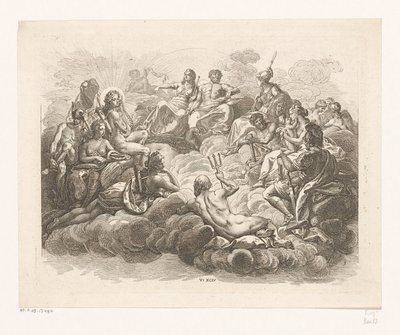 Colección de dioses en el Olimpo de Daniel Nikolaus Chodowiecki