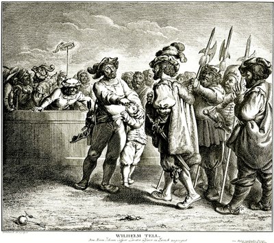 Guillermo Tell, 1781 de Daniel Nikolaus Chodowiecki